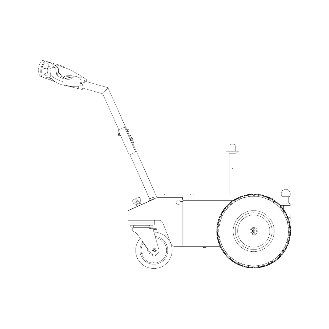 Biga Trainatore Vista Laterale MM L25 S