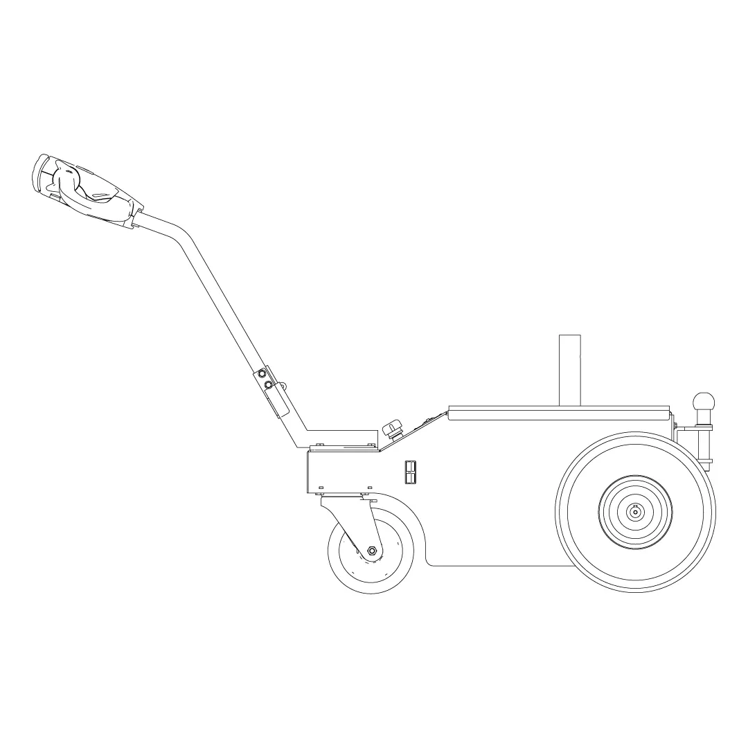 Biga Trainatore Vista Laterale MM XL50