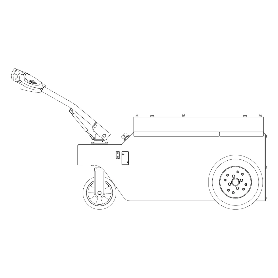 Biga Trainatore Vista Laterale MM XXL15TO